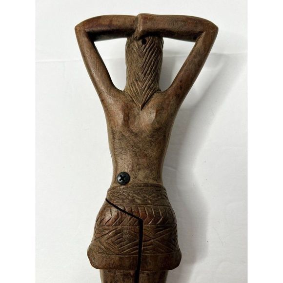 🎃SOLD🎃Nutcracker Unique Wooden Hand Carved Woman Legs - Picture 6 of 7